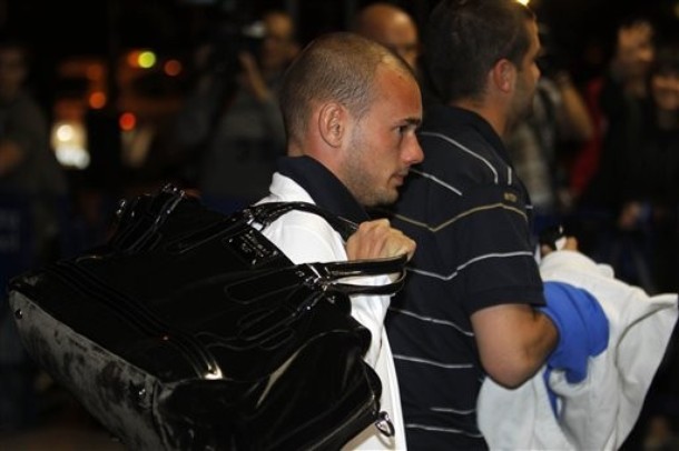 Sneijder in Madrid before the big game