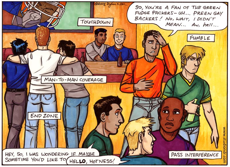 Cartoon: Gay Super Bowl Party - Outsports