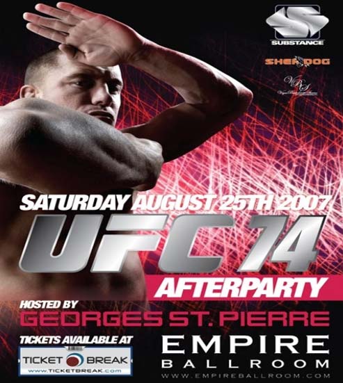 ufc 74 after party featuring georges st pierre