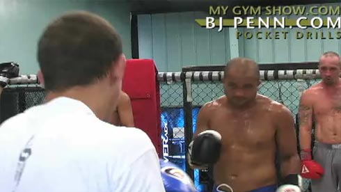 MMA drills with BJ Penn (Video)