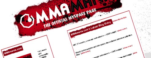 MMAmania myspace